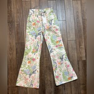Floral Wide Leg Jeans